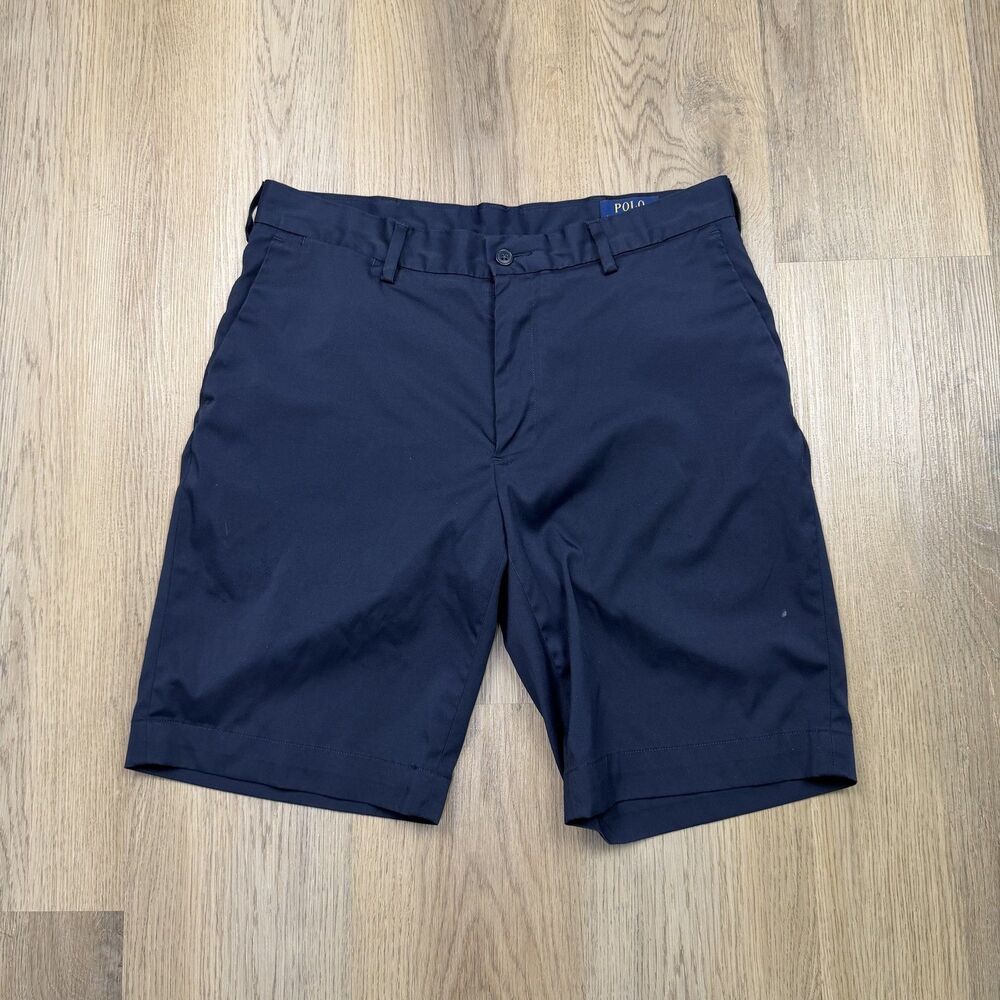 Polo Ralph Lauren Shorts Mens 32 Blue Performance Chino Stretch 10" Inseam